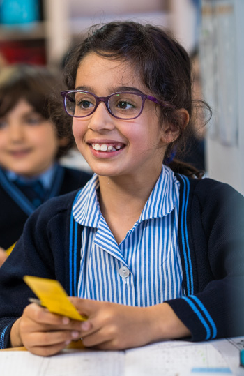 girl smiling