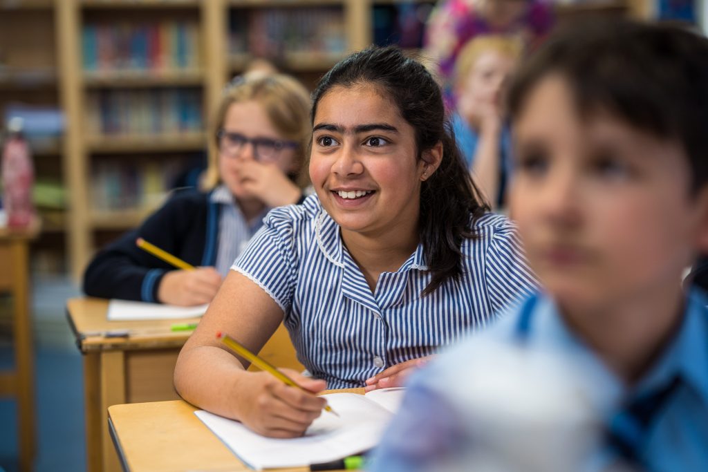 girl smiling