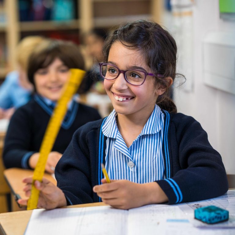 student smiling