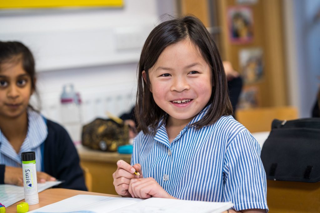 student smiling