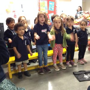 Pupils at harvest festival