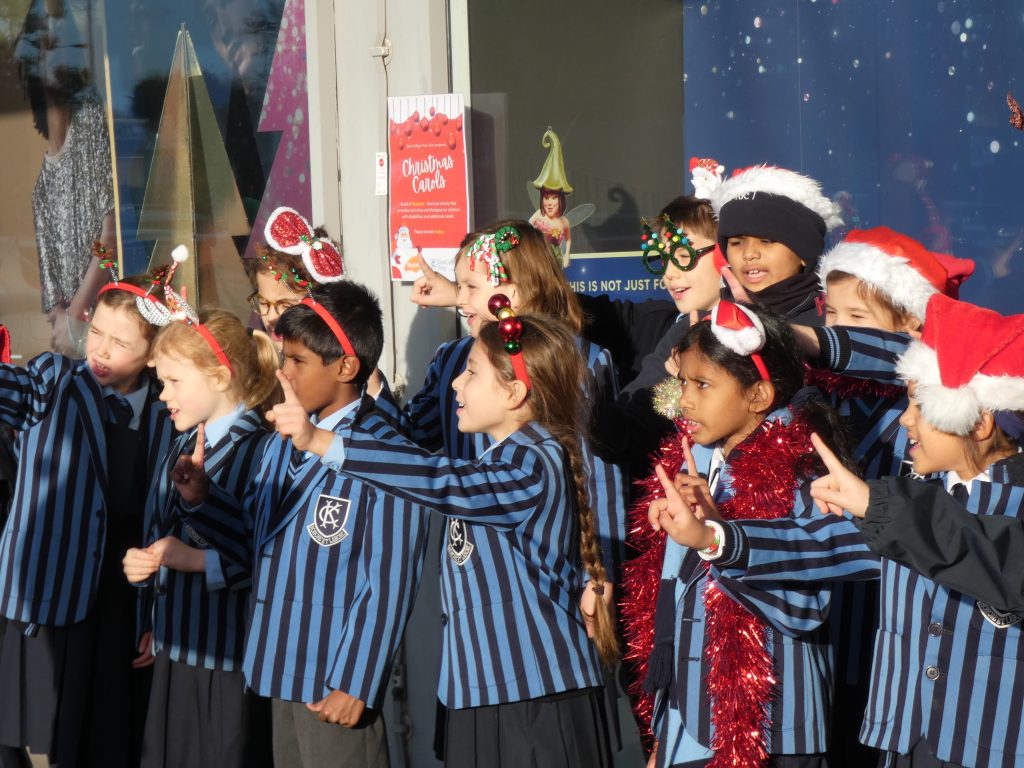 choir performance at Kew Retail Park