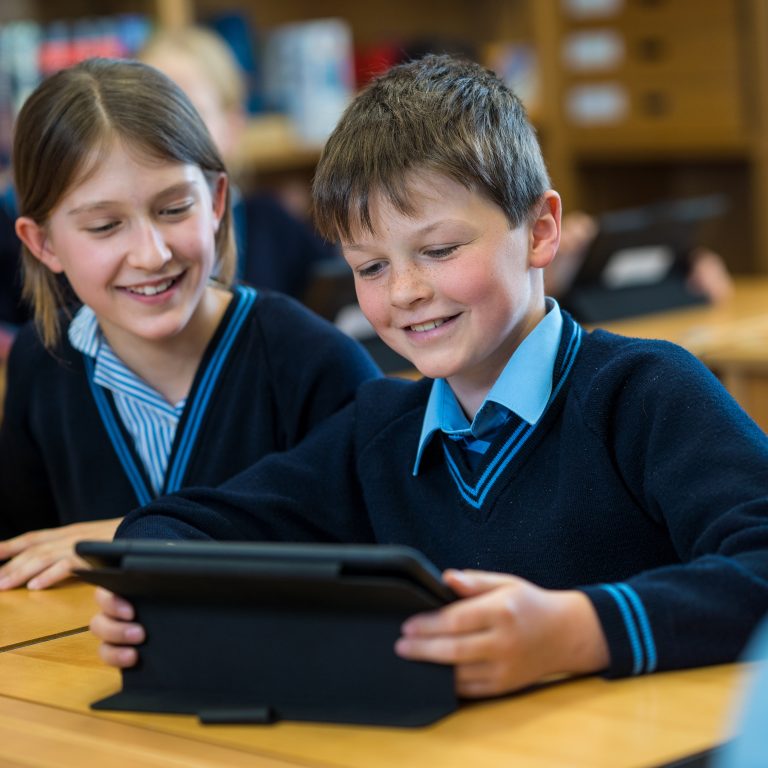 children using tablets