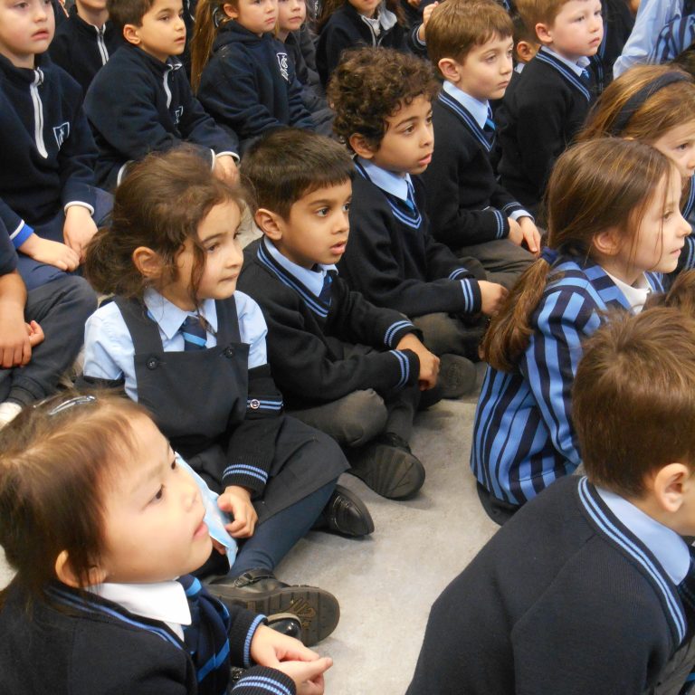 students in assembly