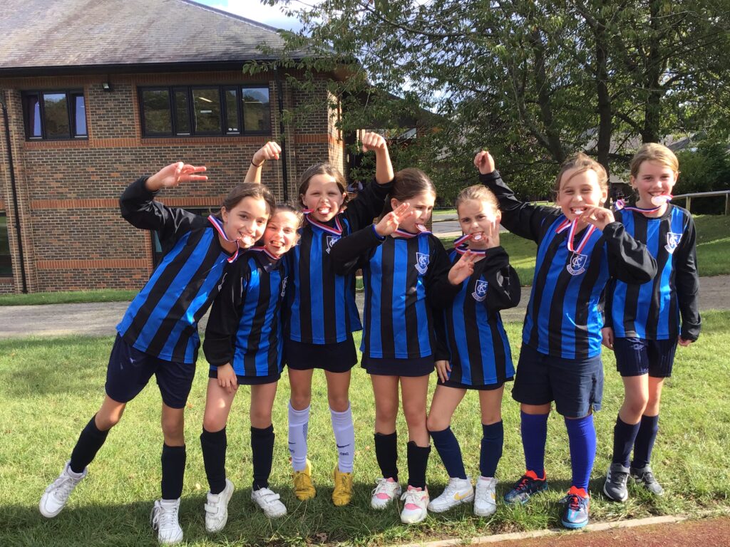 ISA girls football medallists