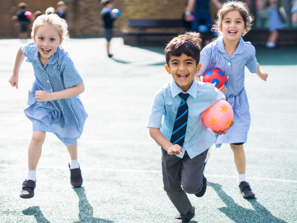 students running